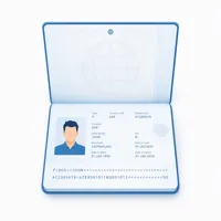 Passport bio page illustration