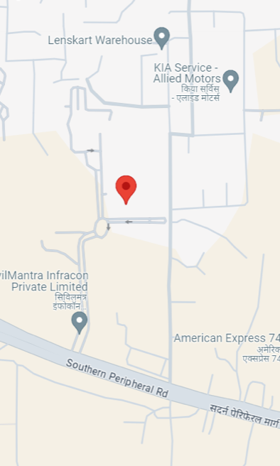 Map showing the location of our operating office