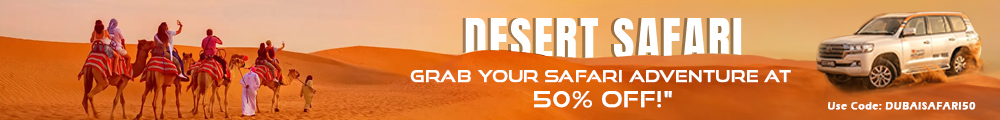 Desert Safari — grab your safari adventure at 50% off with code DUBAISAFARI50